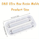 2 Pice Silicone Dice Mould and dice box mould - Make your own dice! - Mini Megastore