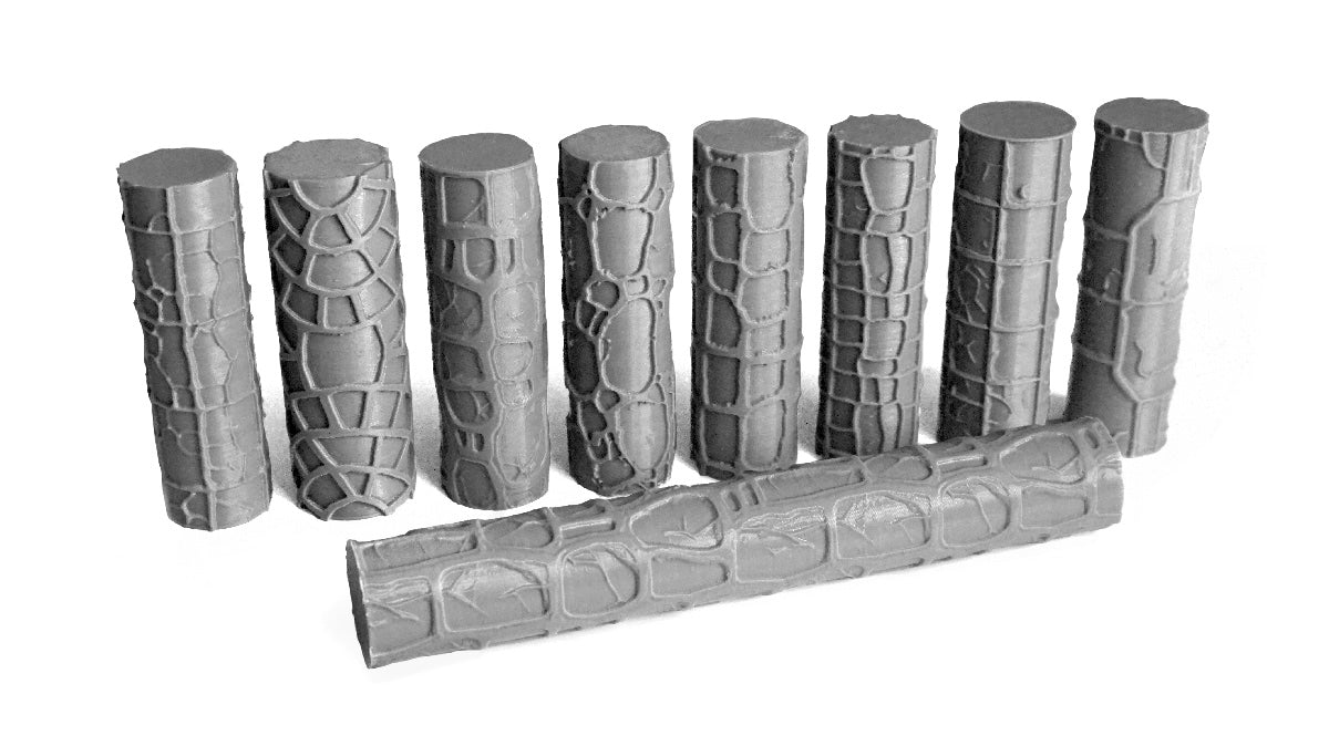 3D printed Clay Texture Rollers for terrain building - 47 Styles - Mini Megastore