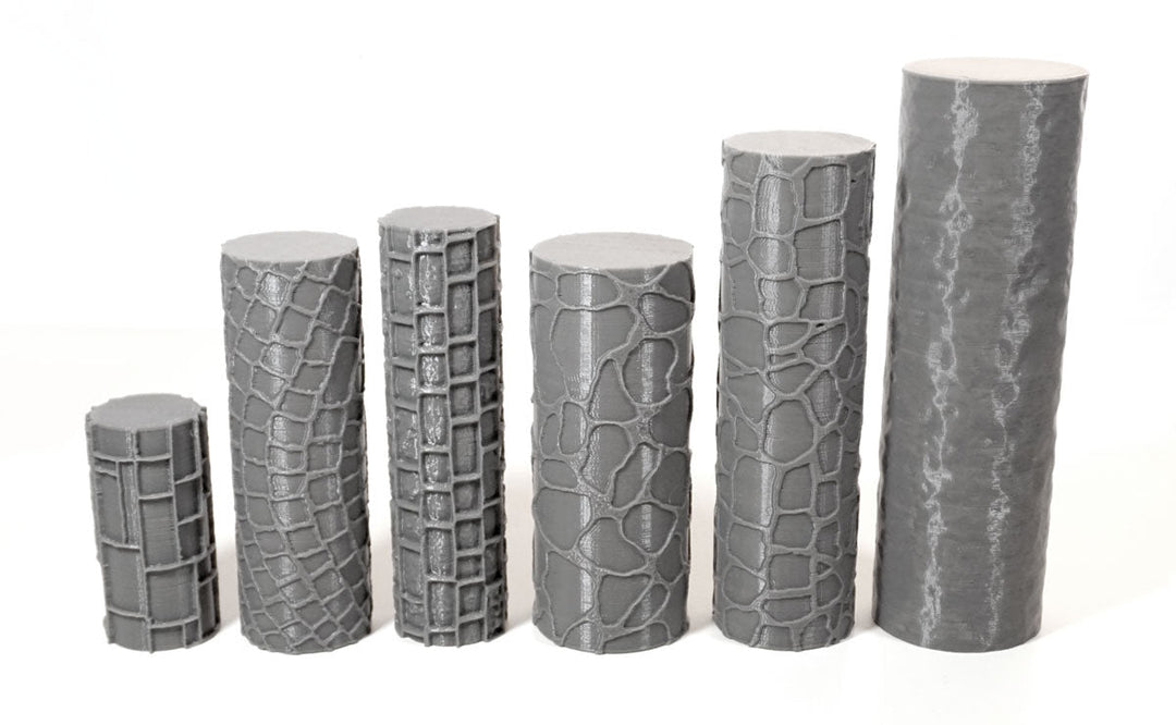 3D printed Clay Texture Rollers for terrain building - 47 Styles - Mini Megastore