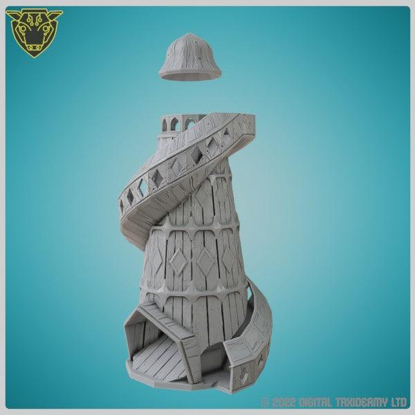 3D Printed Helter Skelter Dice Tower - Mini Megastore