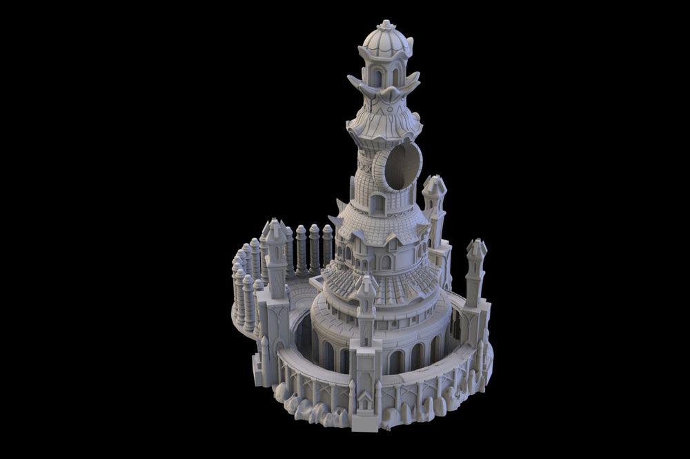 3D Printed Massive Magic Mage's Dice Tower - Mini Megastore