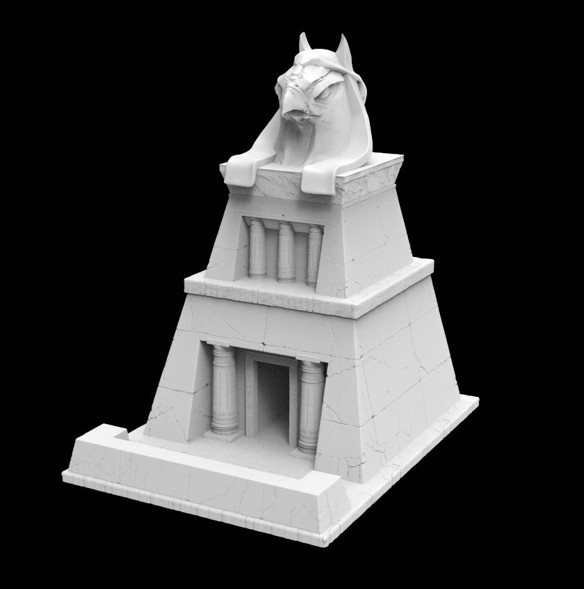3D Printed Temple of Ra Dice Tower - Mini Megastore