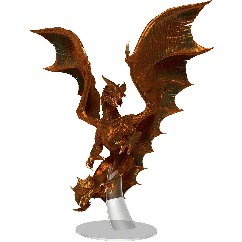 Adult Copper Dragon: D&D Icons of the Realms Miniatures - Mini Megastore