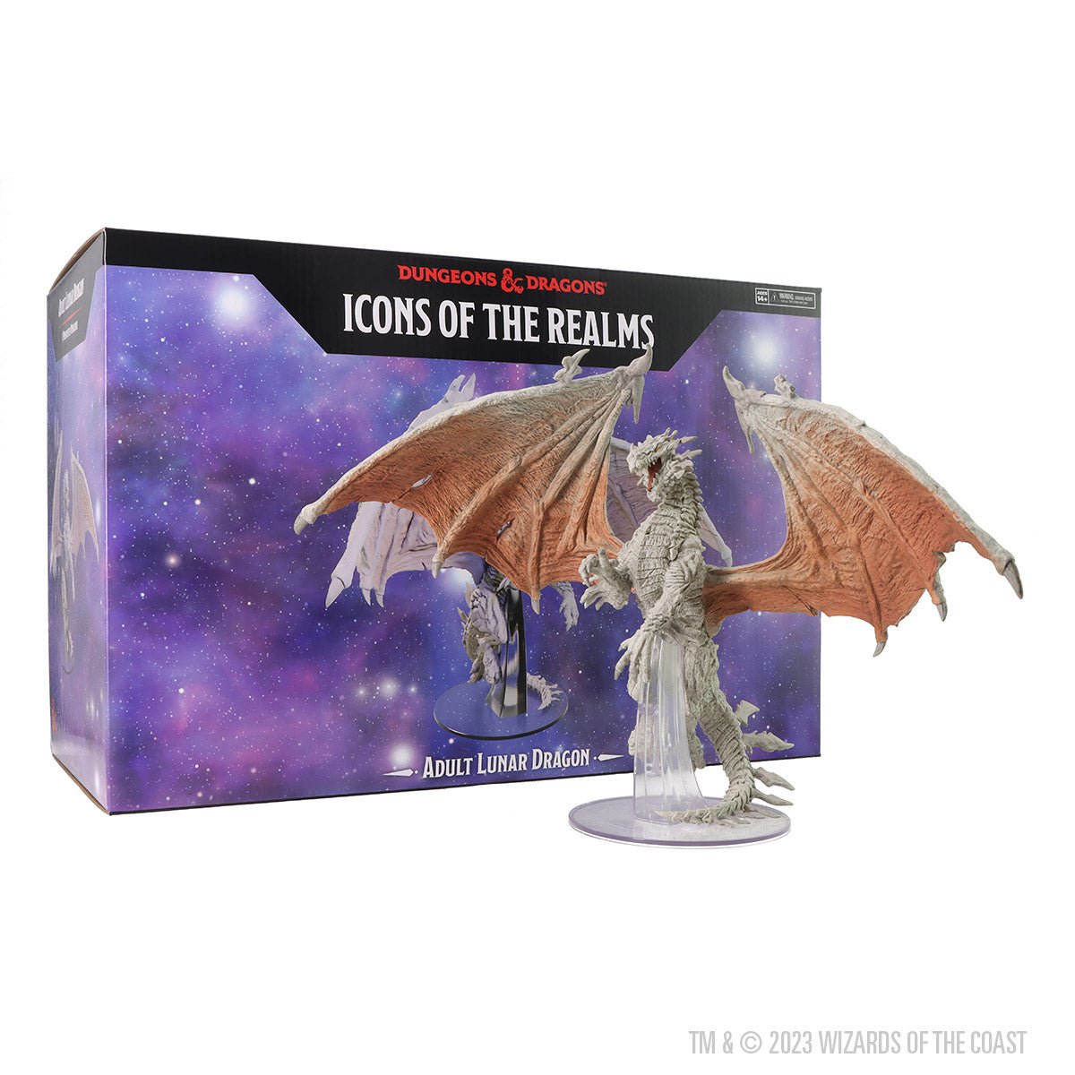 Adult Lunar Dragon: Prepainted Icons of the Realms Miniature - Mini Megastore