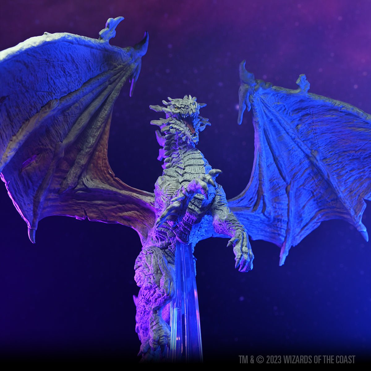Adult Lunar Dragon: Prepainted Icons of the Realms Miniature - Mini Megastore