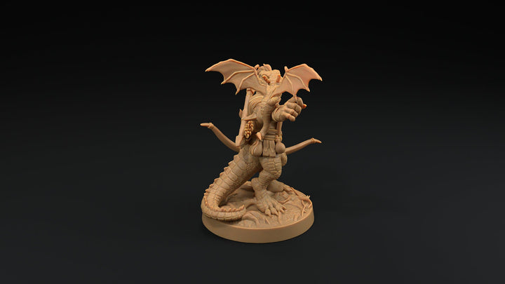 Aela Greenscale - Lizardfolk / Dragonborn Ranger Miniature - Mini Megastore
