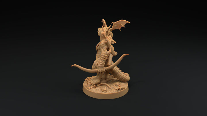 Aela Greenscale - Lizardfolk / Dragonborn Ranger Miniature - Mini Megastore