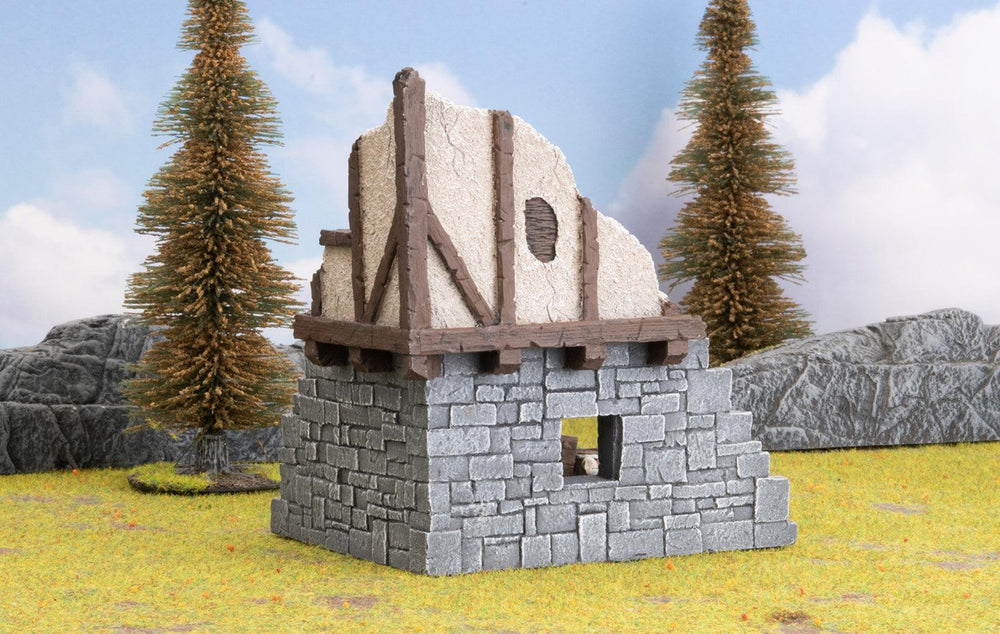 Battlefield In A Box - Wartorn Village Small Corner Ruin - Mini Megastore