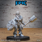 Bearded Female Dwarf Miniatures - Mini Megastore