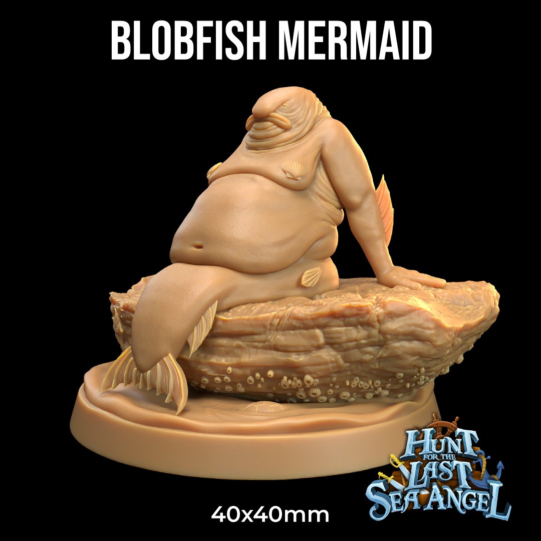 Blobfish Mermaid Miniature - Mini Megastore