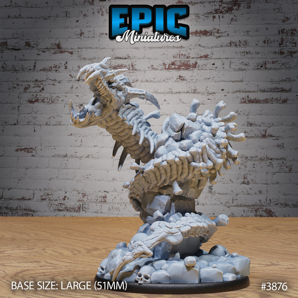 Bone Naga Miniature - Mini Megastore