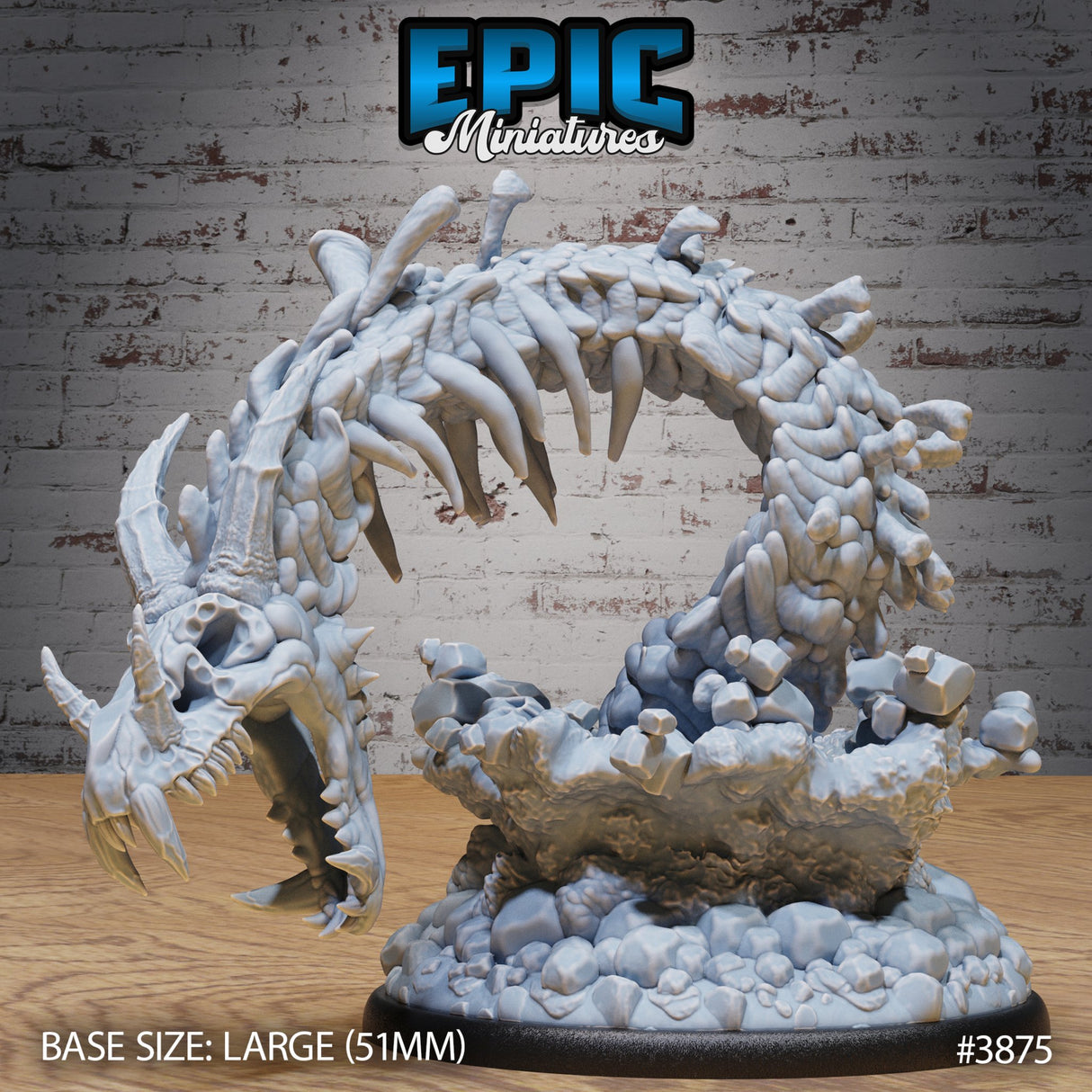 Bone Naga Miniature - Mini Megastore