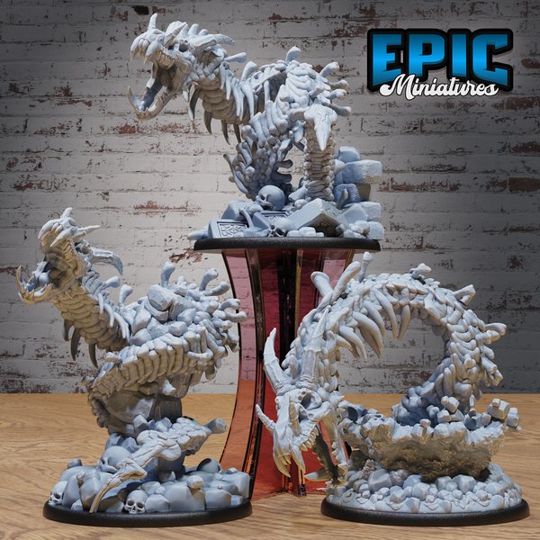 Bone Naga Miniature - Mini Megastore
