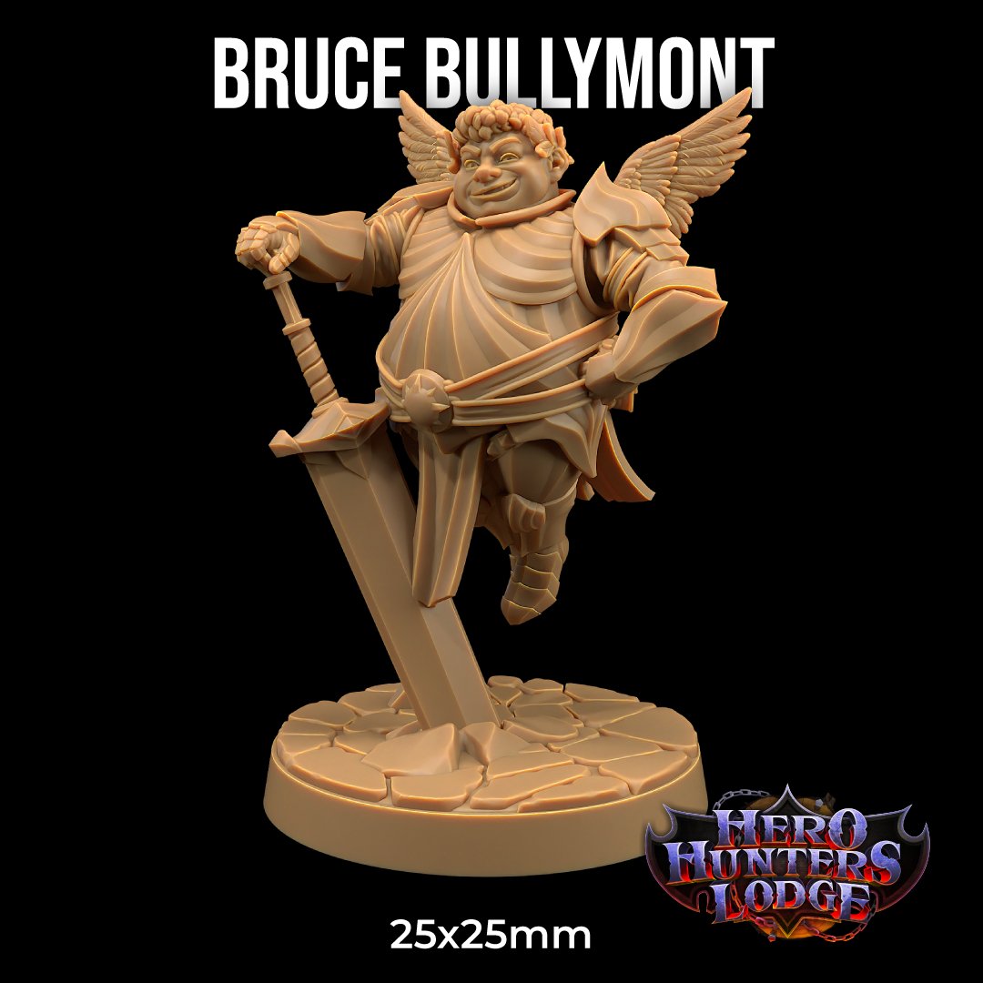 Bruce Bullymont - Aasimar (possibly) Fighter / Paladin Miniature - Mini Megastore
