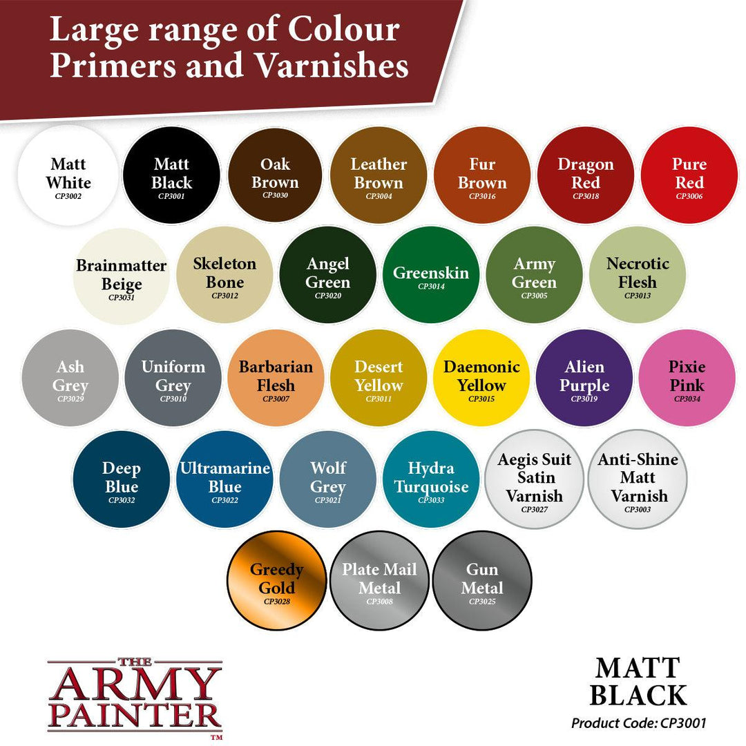 Colour Primer: Matt Black - Mini Megastore