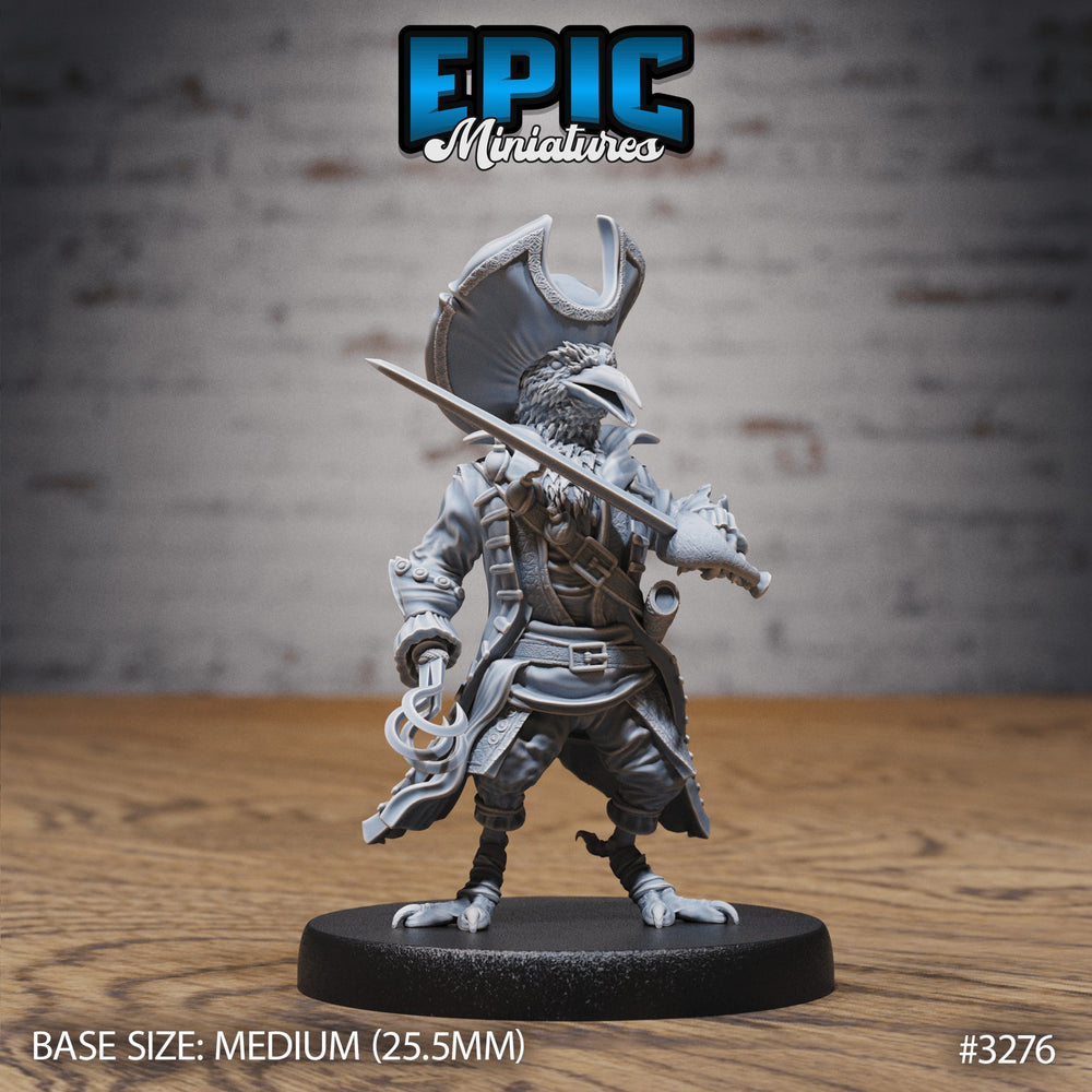 Crow Folk Pirate Miniature - Mini Megastore