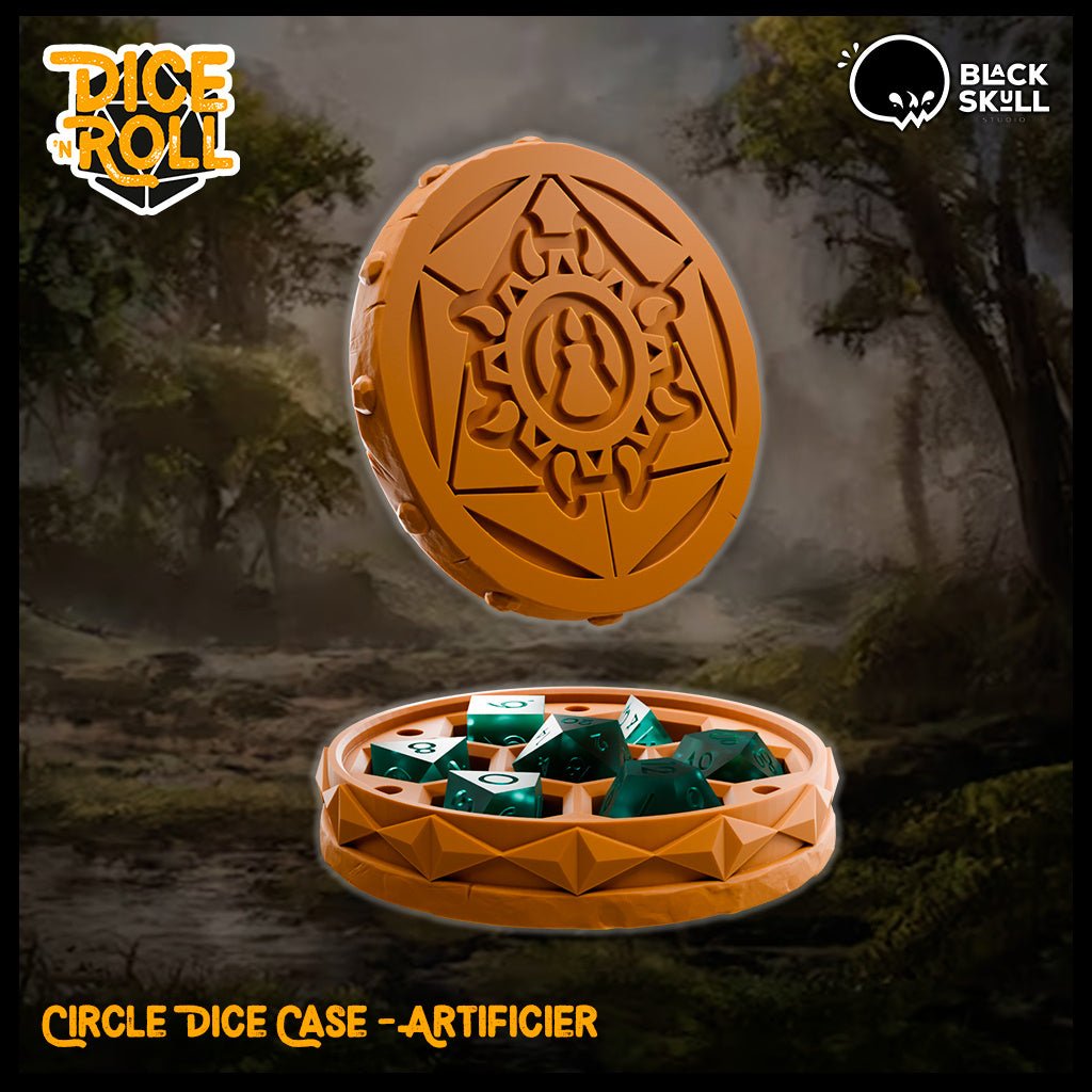 Custom 3D printed Class Dice Box - Mini Megastore