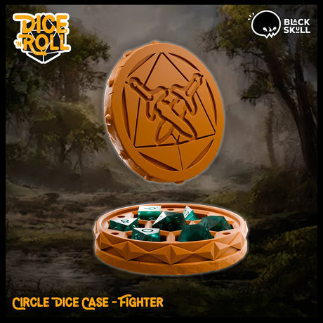 Custom 3D printed Class Dice Box - Mini Megastore