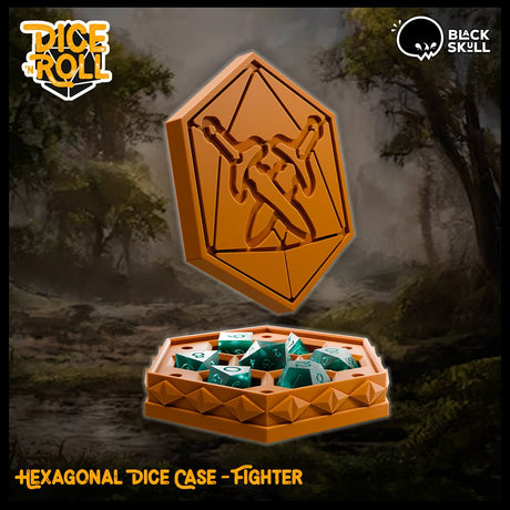 Custom 3D printed Class Dice Box - Mini Megastore