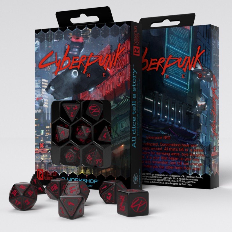 Cyberpunk Red Dice Set - Mini Megastore