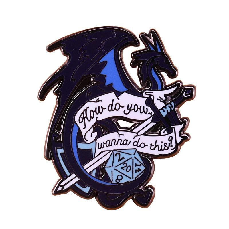 D&D enamel metal pins / brooch 47 styles - Mini Megastore