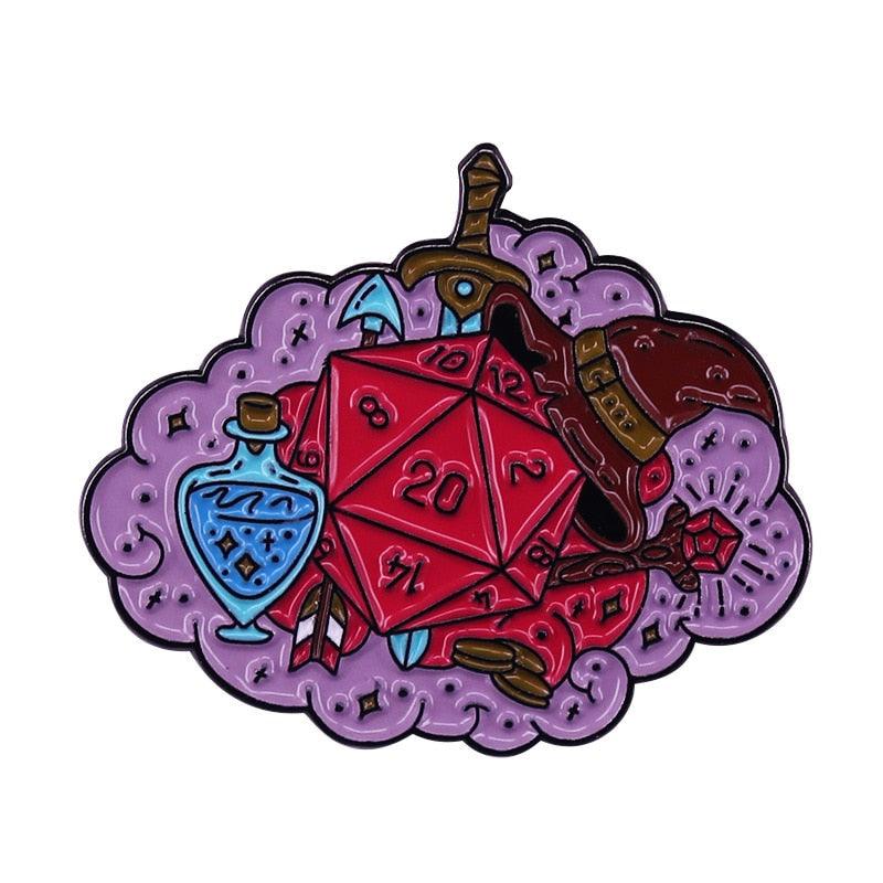 D&D enamel metal pins / brooch 47 styles - Mini Megastore