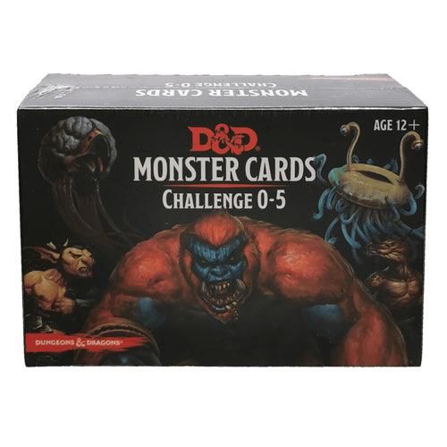 D&D Monster Stat block Cards CR 0-5 - Mini Megastore
