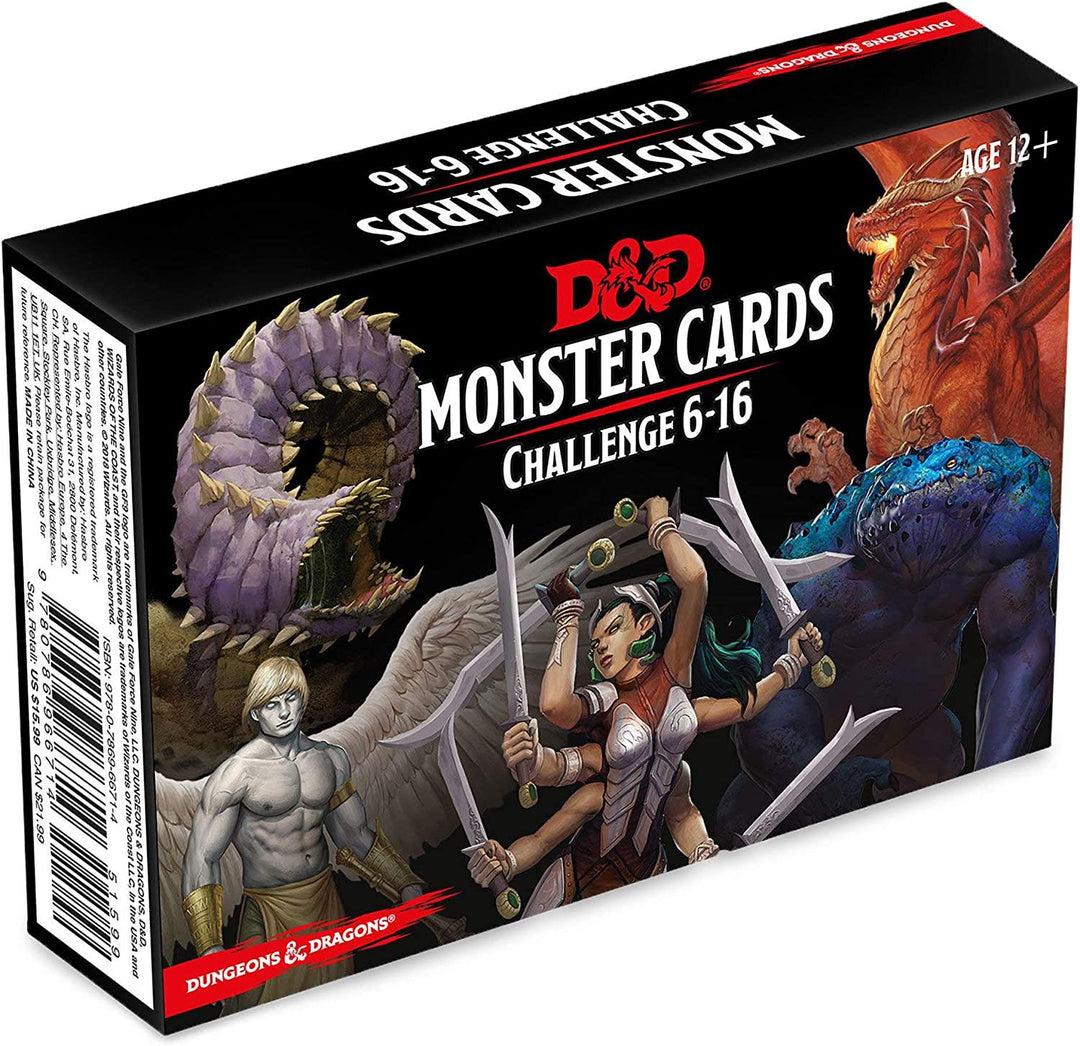 D&D Monster Stat block Cards CR 6-16 - Mini Megastore