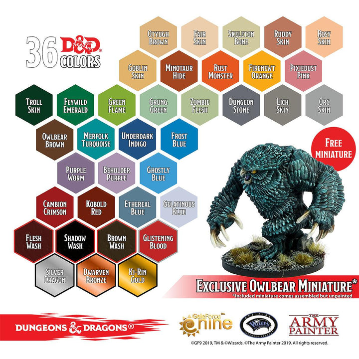 D&D: Nolzur's Marvelous Pigments - Monsters Paint Set - Mini Megastore