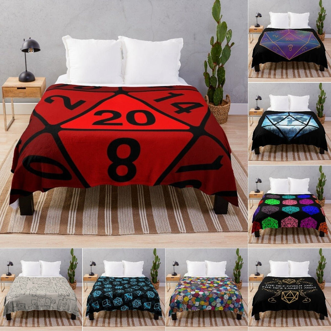 D&D Style Blankets / Bed Throw Blanket 22 Styles - Mini Megastore
