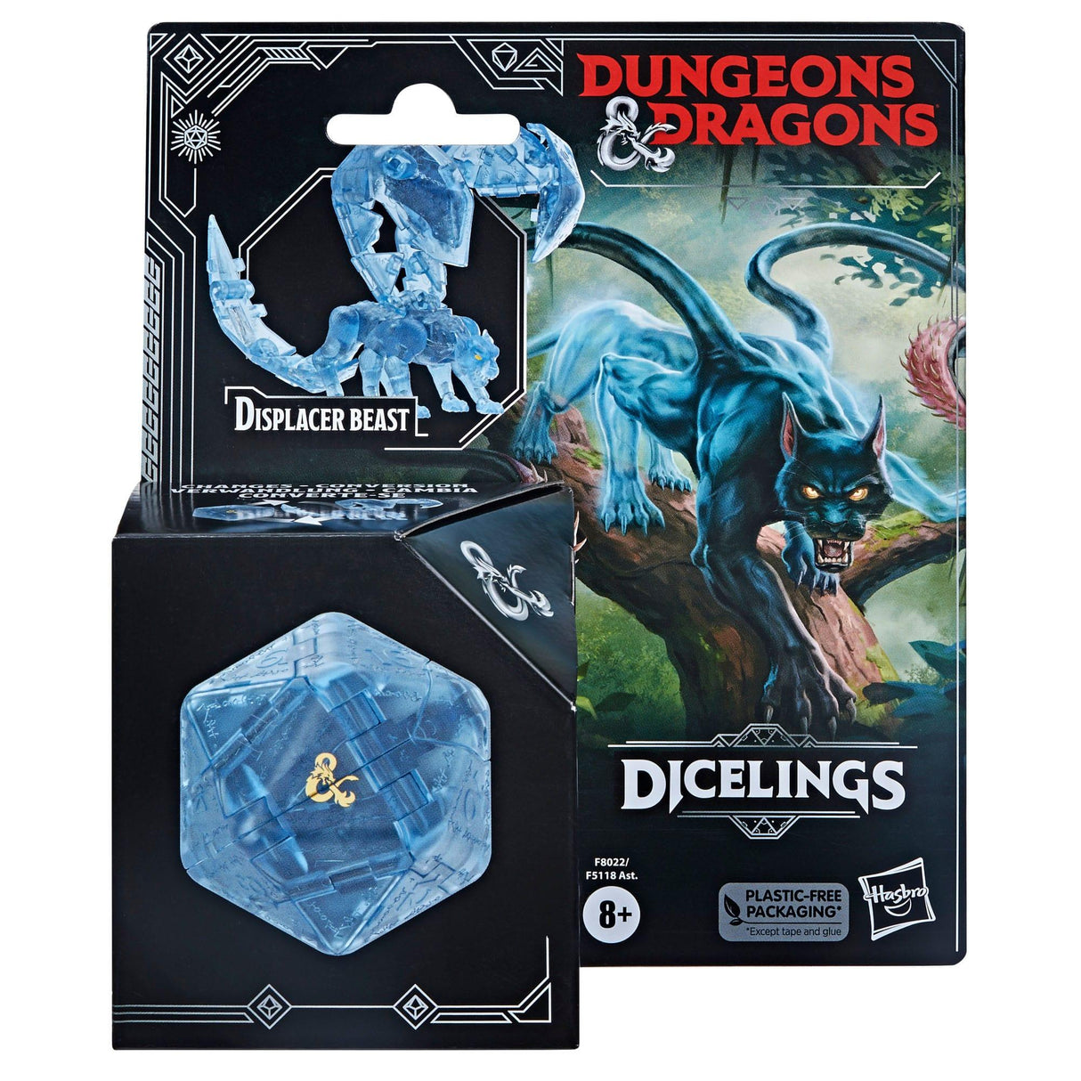 Dicelings Action Figure Transparent Blue Displacer Beast - Mini Megastore