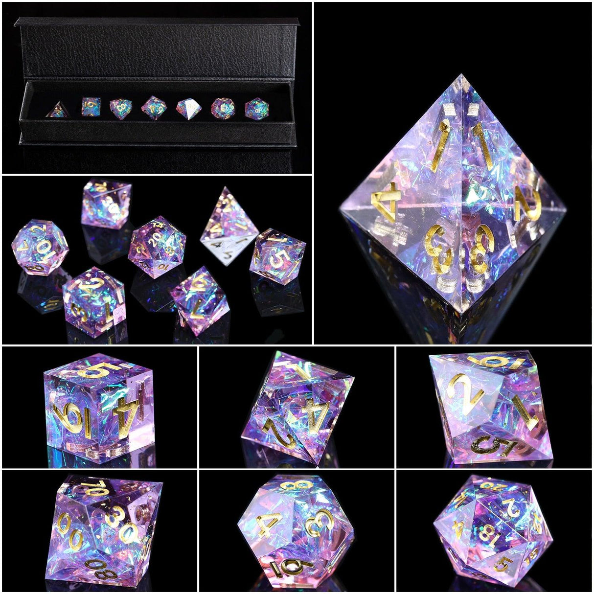 DND Dice Set Sharp Edge Dice For Role Playing Games Dungeons and Dragons - Mini Megastore