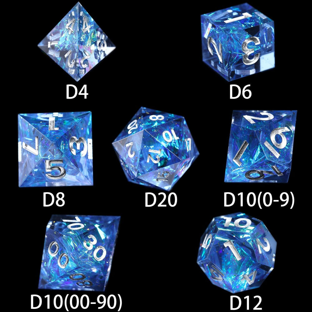 DND Dice Set Sharp Edge Dice For Role Playing Games Dungeons and Dragons - Mini Megastore