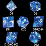 DND Dice Set Sharp Edge Dice For Role Playing Games Dungeons and Dragons - Mini Megastore