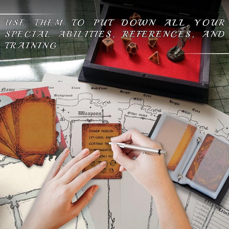 DND Spellcard Holder Cthulhu Embossed Hard Cover Spellbook Deck Case with 54 Blank Cards Tabletop Gaming Accessories - Mini Megastore