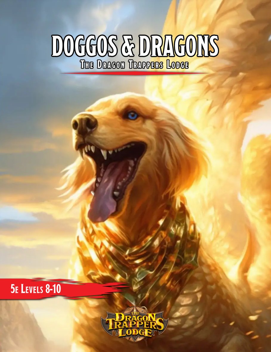 Doggos & Dragons - 1 shot adventure with free digital download - Mini Megastore