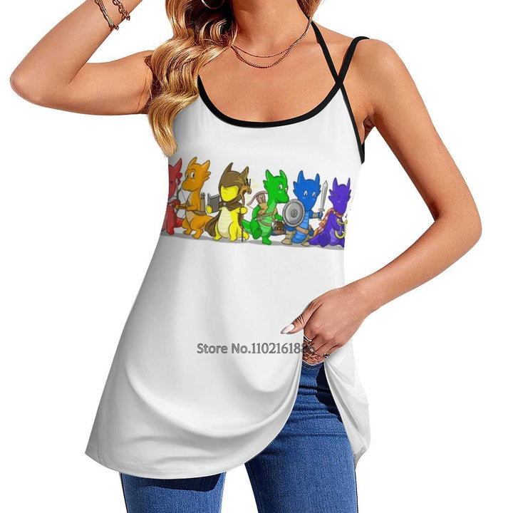 Dragon Pride Adventurers Fashion Camisole Womem Tank Top Summer Sleeveless Shirt Kobolds Kobold Pride Dnd Tabletop Ttrpg - Mini Megastore