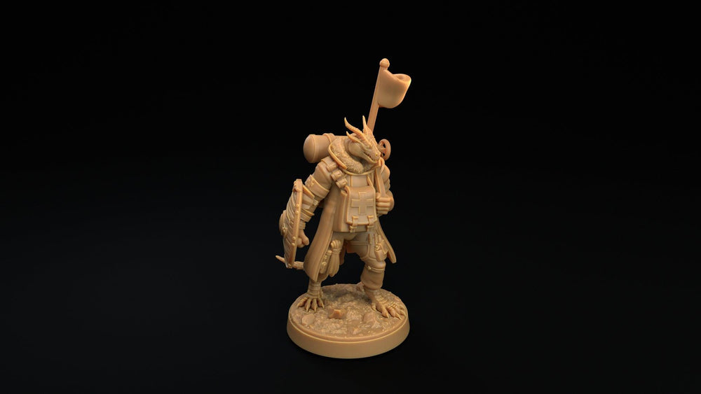 Dragonborn Battle Cleric / Medic Miniature - Mini Megastore