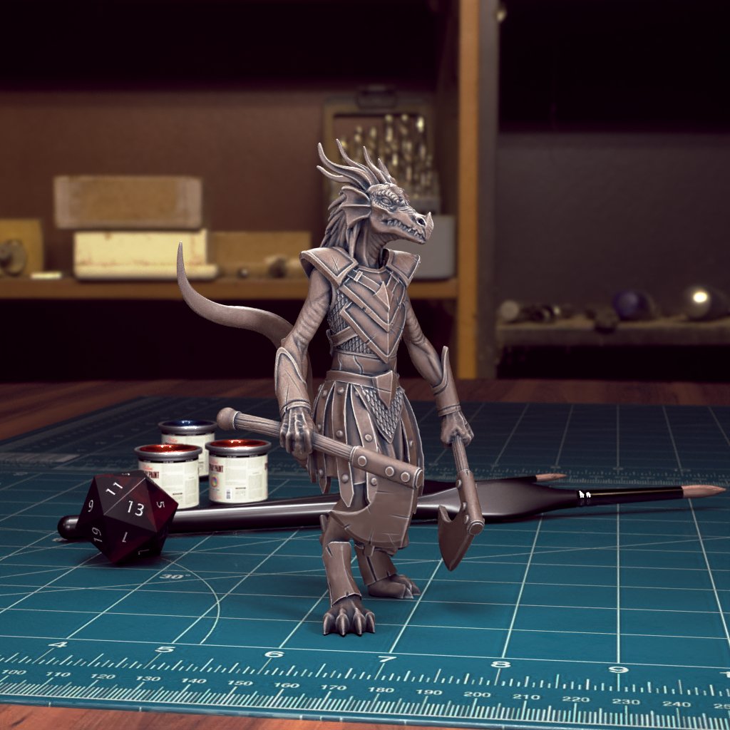 Dragonborn Fighter Miniatures - Mini Megastore