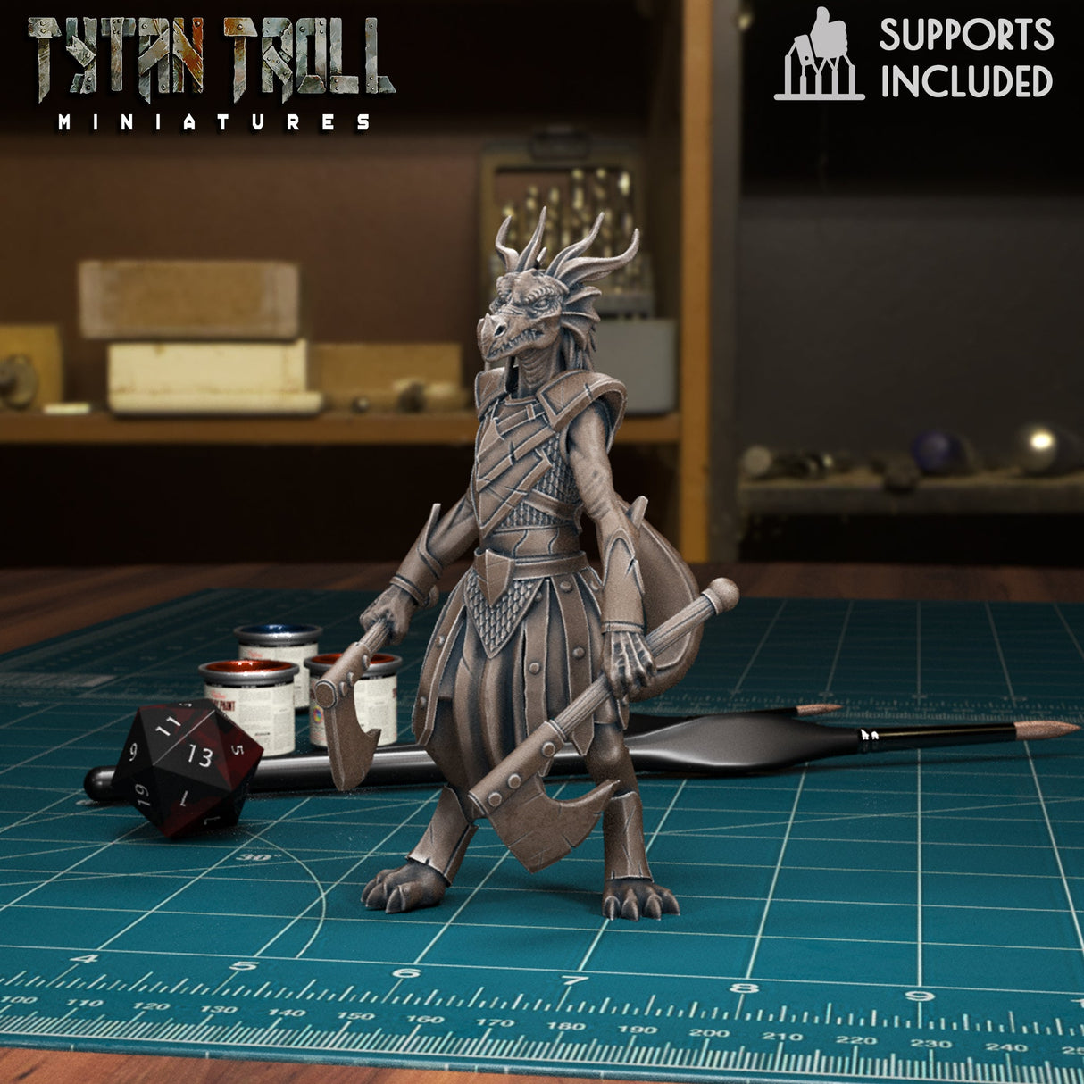Dragonborn Fighter Miniatures - Mini Megastore