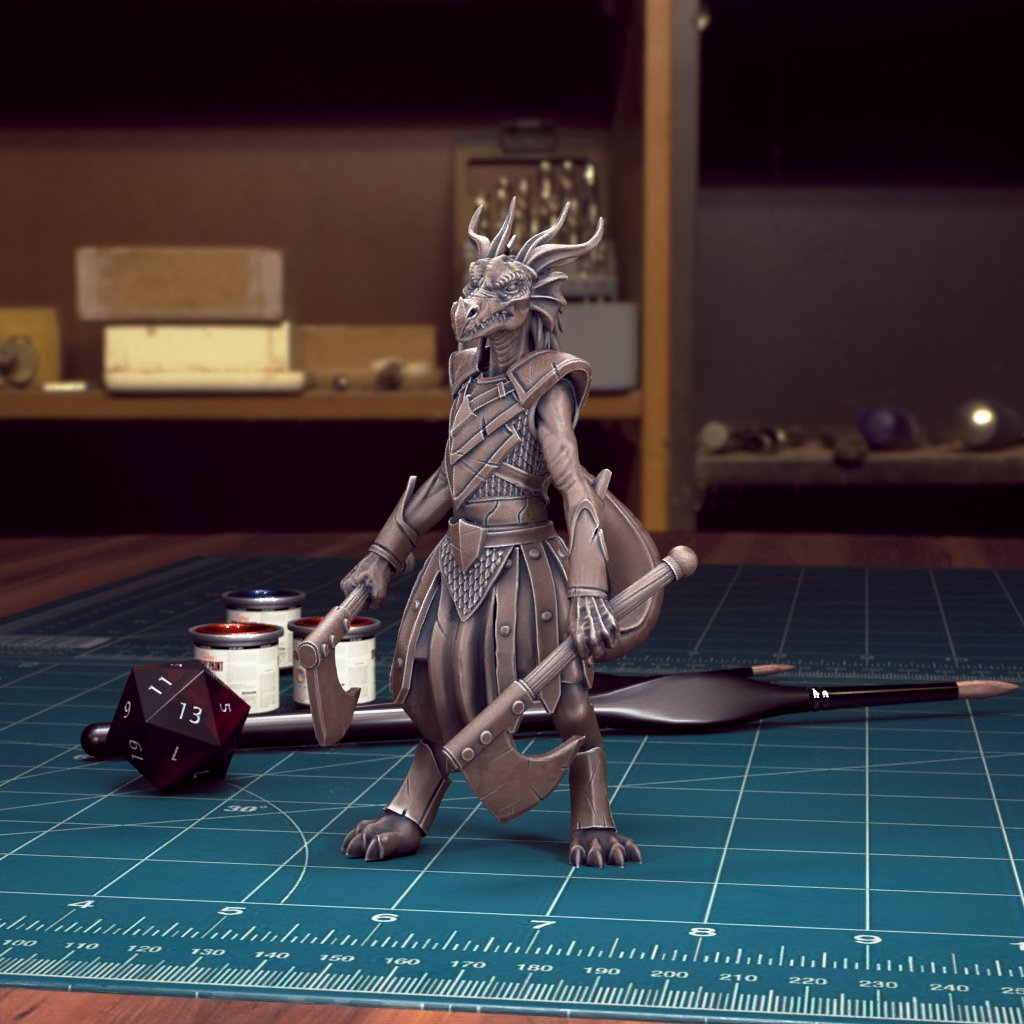 Dragonborn Fighter Miniatures - Mini Megastore