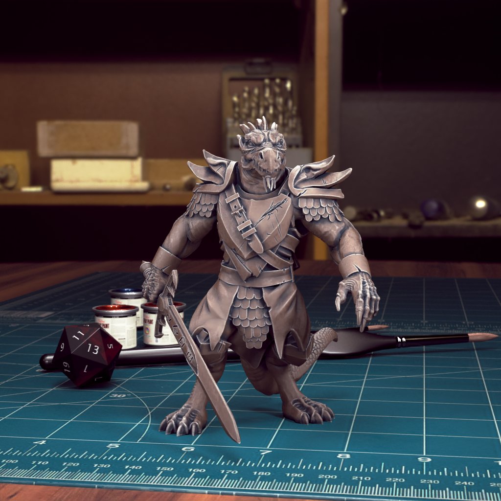 Dragonborn Fighter Miniatures - Mini Megastore