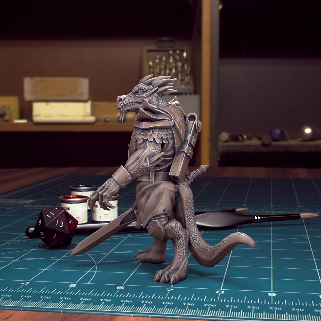 Dragonborn Fighter Miniatures - Mini Megastore