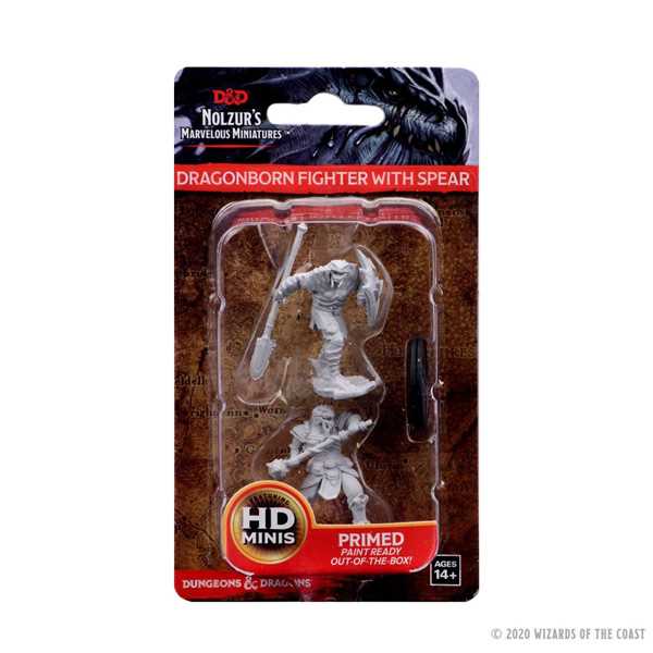 Dragonborn Male Fighter with Spear: Nolzur's Marvelous Miniatures - Mini Megastore