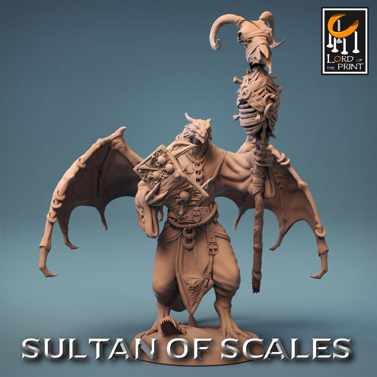 Dragonborn Necromancer Miniature - Mini Megastore
