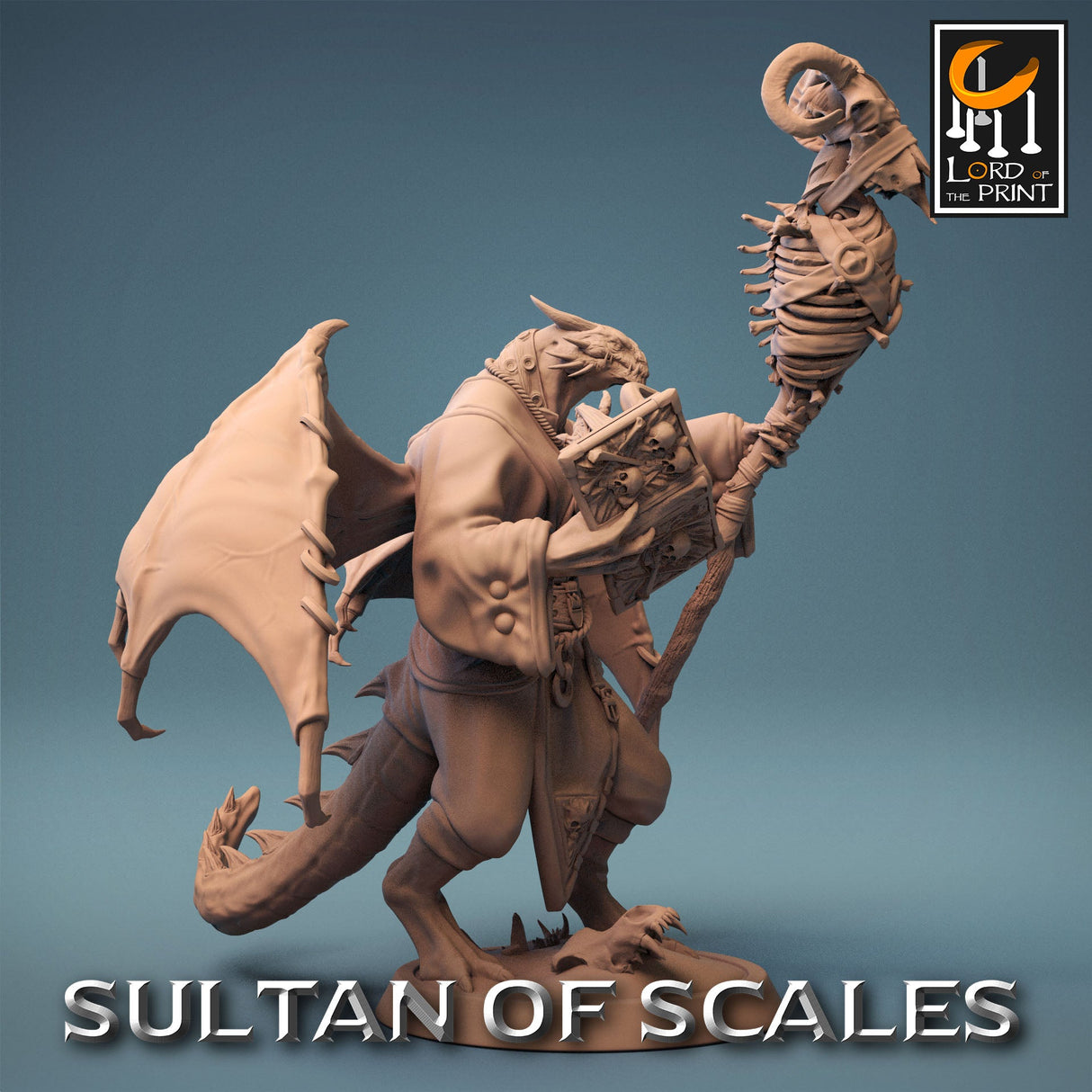Dragonborn Necromancer Miniature - Mini Megastore