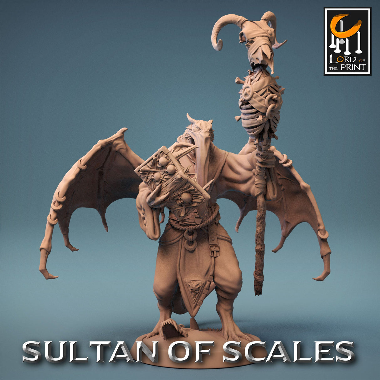 Dragonborn Necromancer Miniature - Mini Megastore