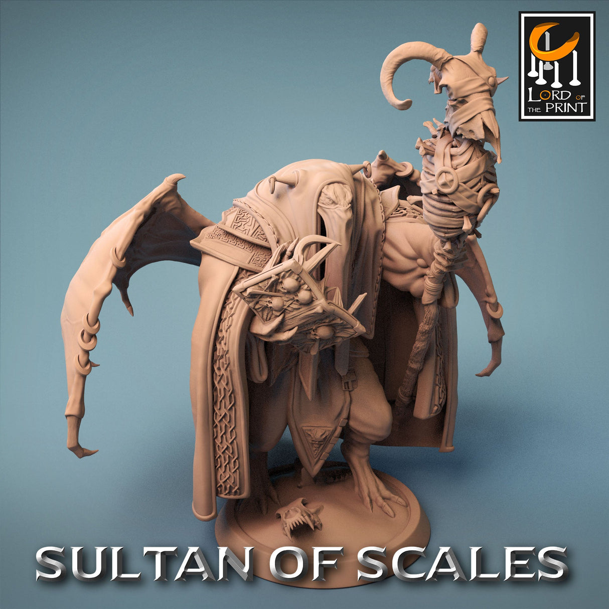 Dragonborn Necromancer Miniature - Mini Megastore