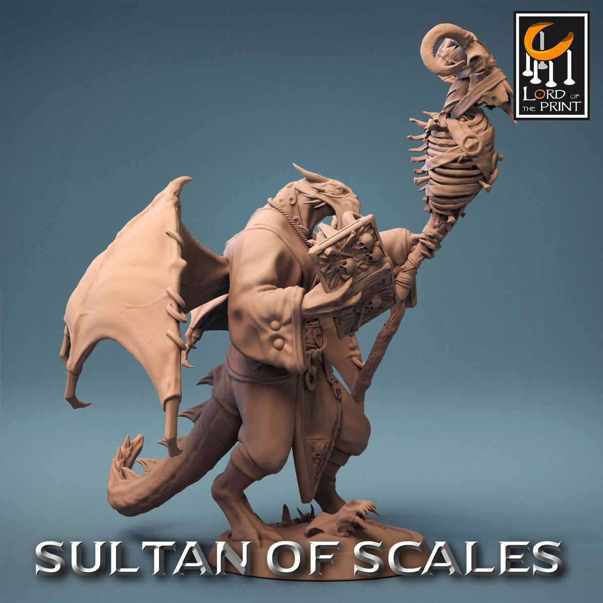 Dragonborn Necromancer Miniature - Mini Megastore