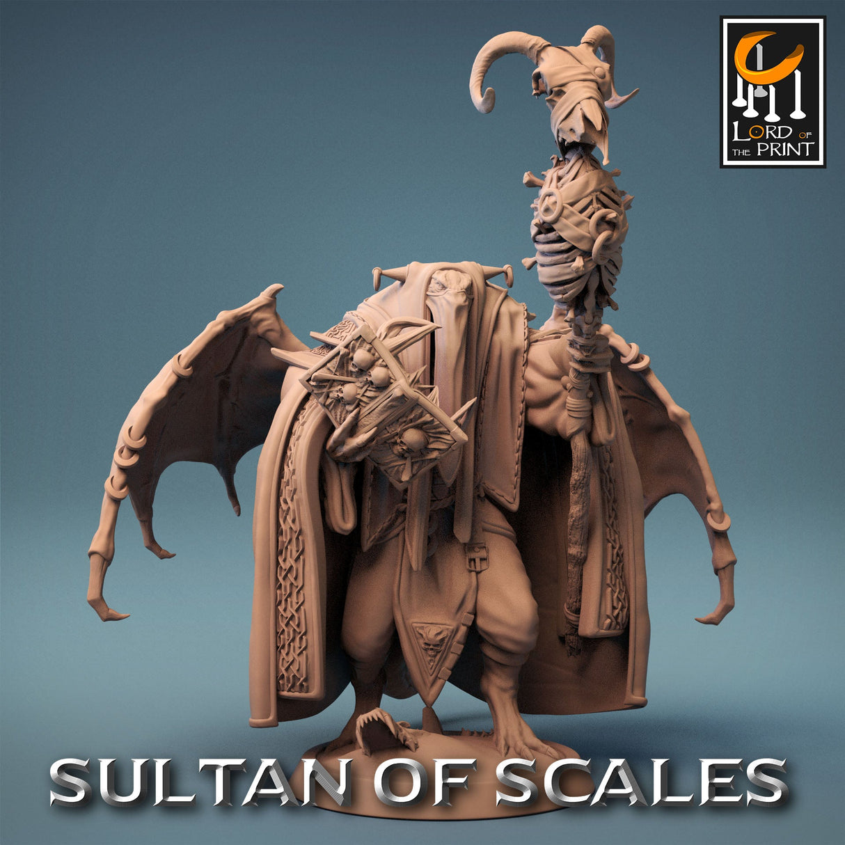 Dragonborn Necromancer Miniature - Mini Megastore